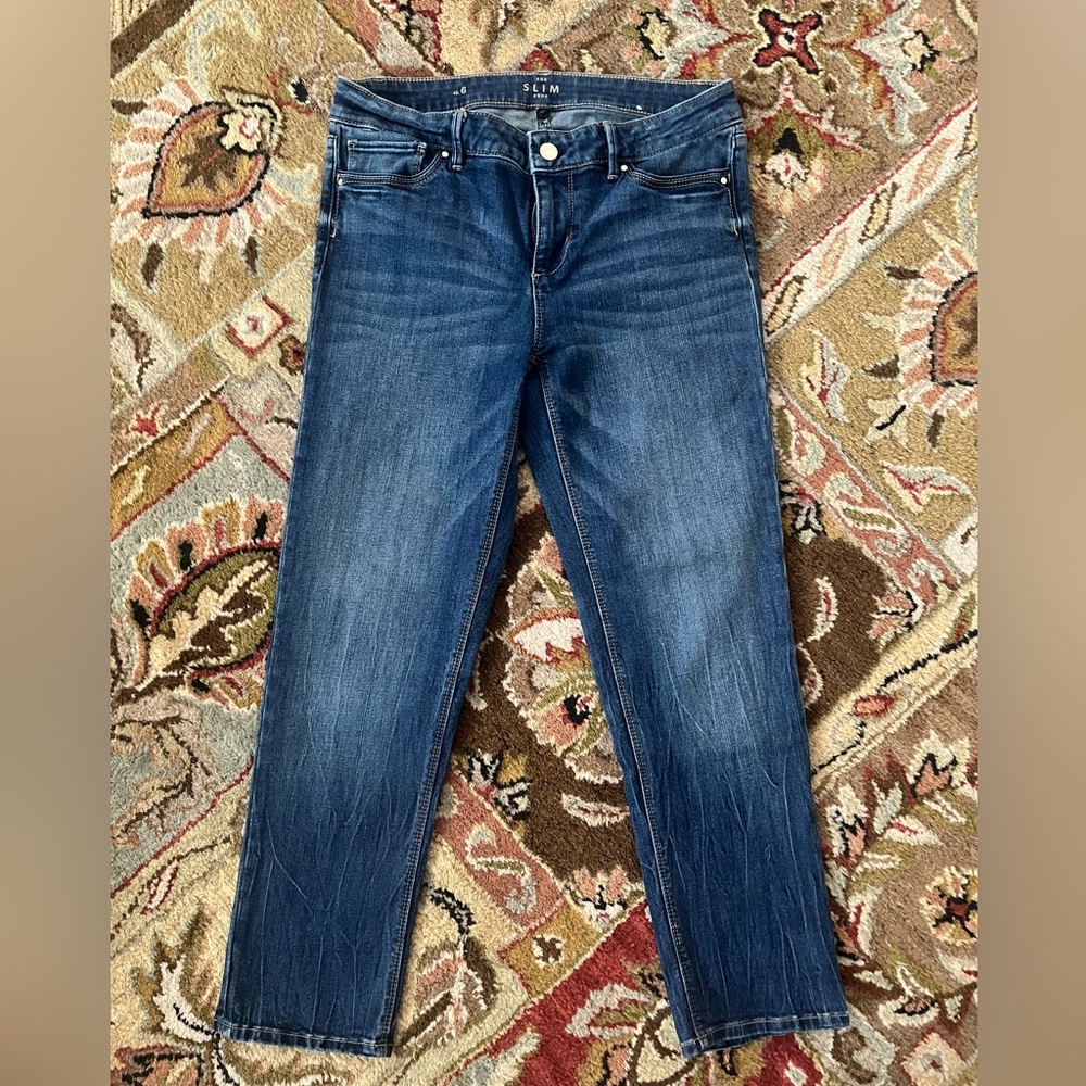 WHBM Slim Crop jeans